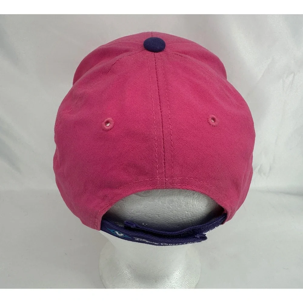 Disney Cruise Line Baseball Cap Women OS Pink Minnie Mouse Embroidered Nautical